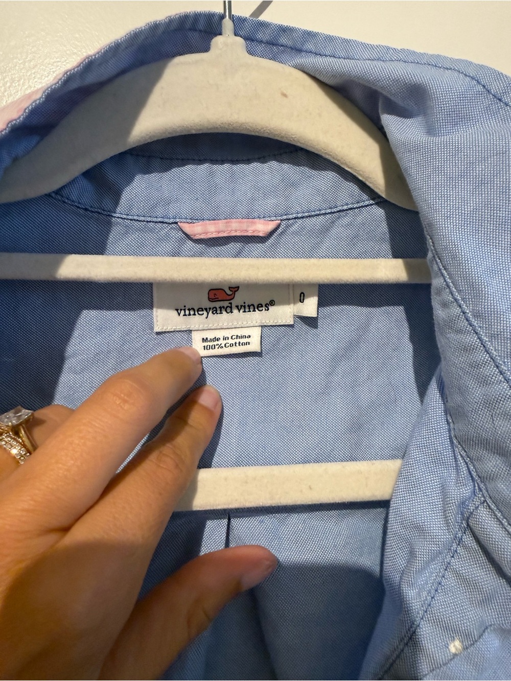 Vineyard Vines Light Blue Button-Front Popover Shirt - Picture 4 of 8